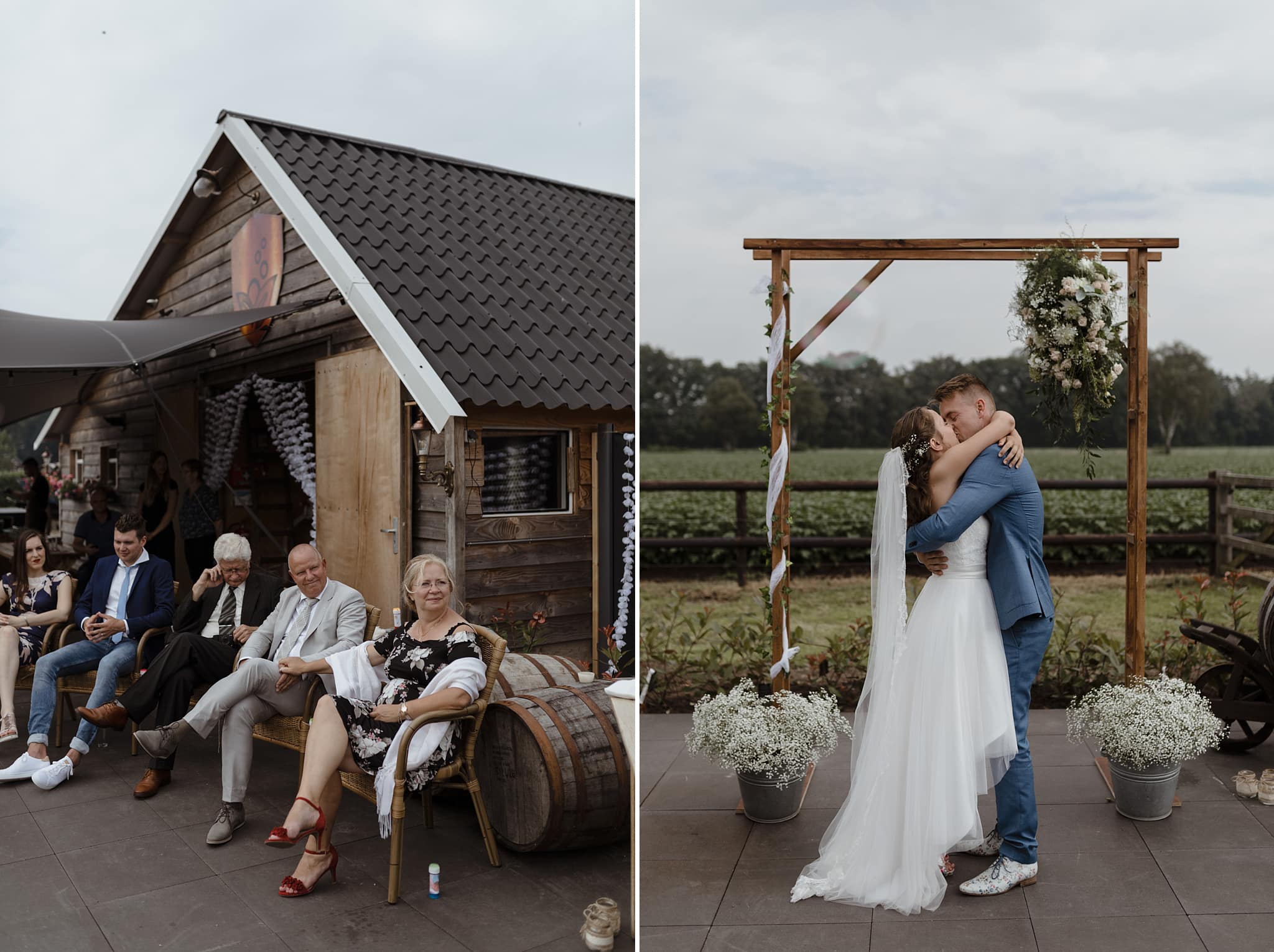 Buitenbruiloft met een relaxte sfeer bij Distilleerderij de Bronckhorst